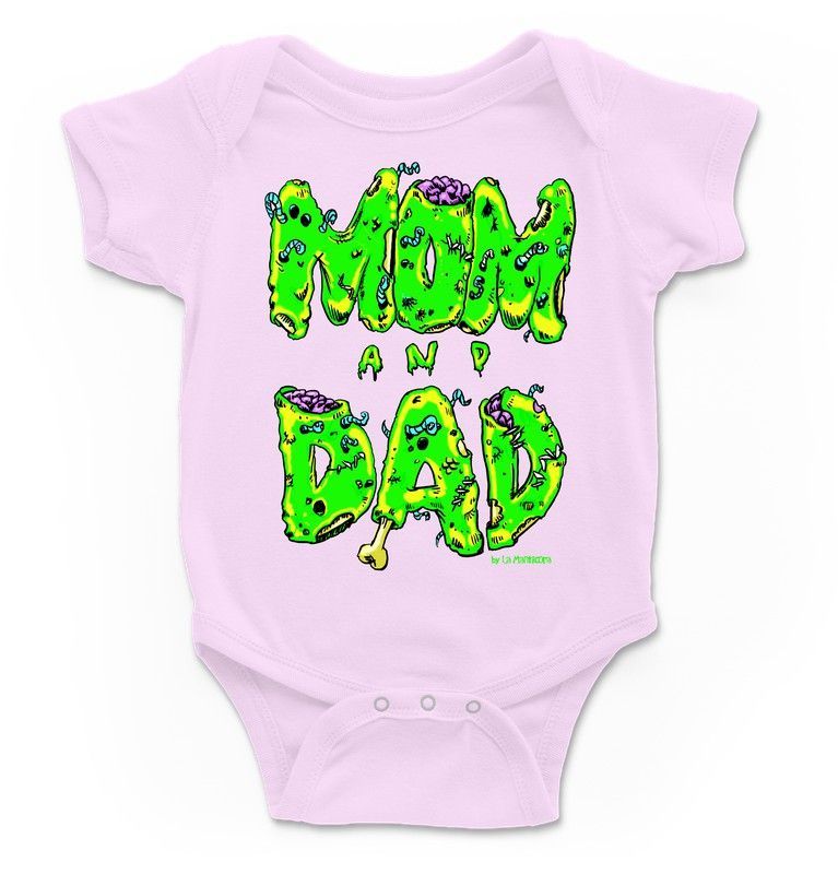 Body para bebé Mom & Dad en rosa