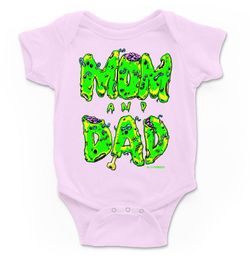 Body para bebé Mom & Dad en rosa