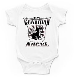 Body para bebé My Angel guardian en blanco