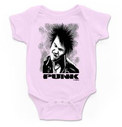 Body para bebé Punk en rosa
