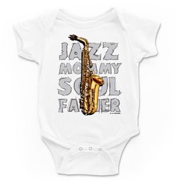 Body para bebé Saxo en blanco