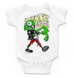 Body para bebé Zombie Friend en blanco