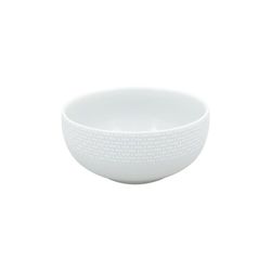 Bol de porcelana en blanco, 12,9 x 12,9 x 6 cm | Cesta
