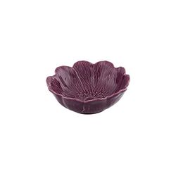 Bol grande de loza en morado, 17,1 x 17 x 5,5 cm | Flora