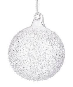 Bola de Navidad Cristal Arbol Transparente Diam 80 cms Hecho Mano Bizzotto