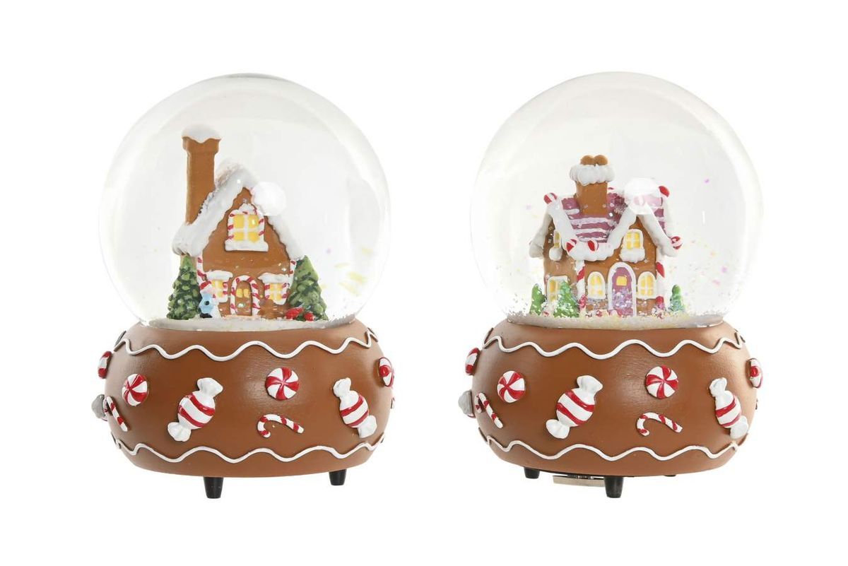 Bola Musical Navidad Casa Muñeco Jengibre Ideal Regalo