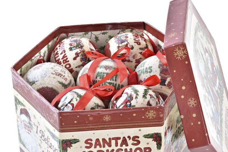 Bola Navidad Decoración Arbol Papa Noel