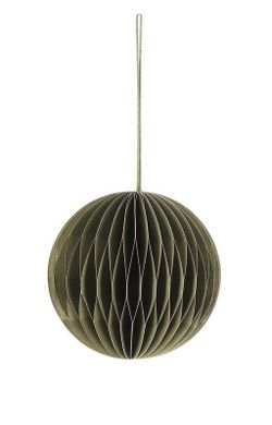 Bola Navidad Papel Color Verde Diam 90 cms Bizzotto