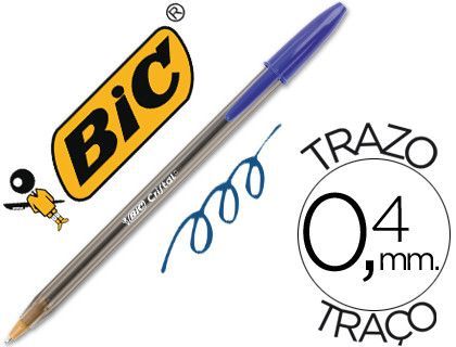 Boligrafo Bic Cristal Azul - Blister 5 unidades