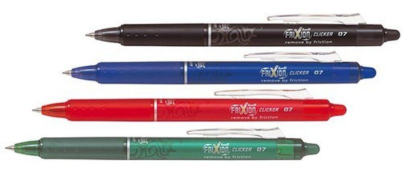 Bolígrafo borrable pilot frixion clicker