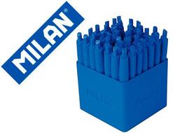 Boligrafo milan p1 retractil 1 mm touch mini azul expositor de 40 unidades