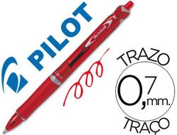 Boligrafo Pilot Acroball Rojo Tinta Aceite Punta de Bola de 1,0Mm Retractil