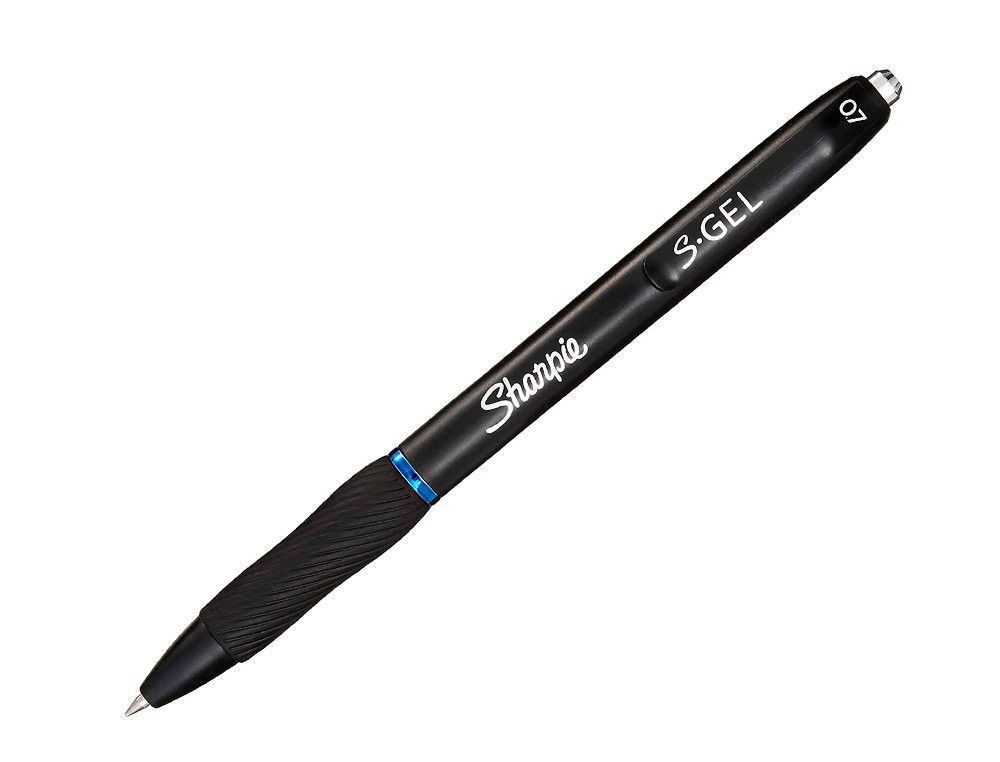 Boligrafo sharpie retractil tinta gel punta 0,7 mm color azul