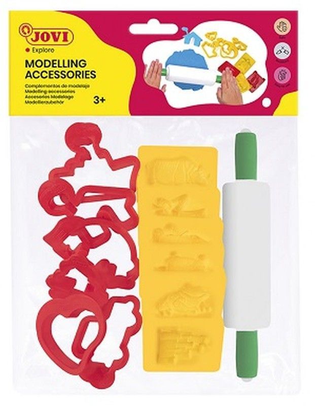 Bolsa 6 moldes + 6 moldes de corte +rodillo modelaje