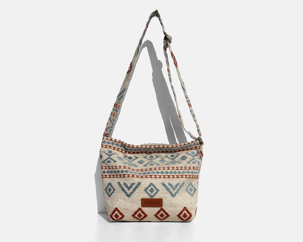 Bolsa bandolera mediana MINIOTS étnico caldera