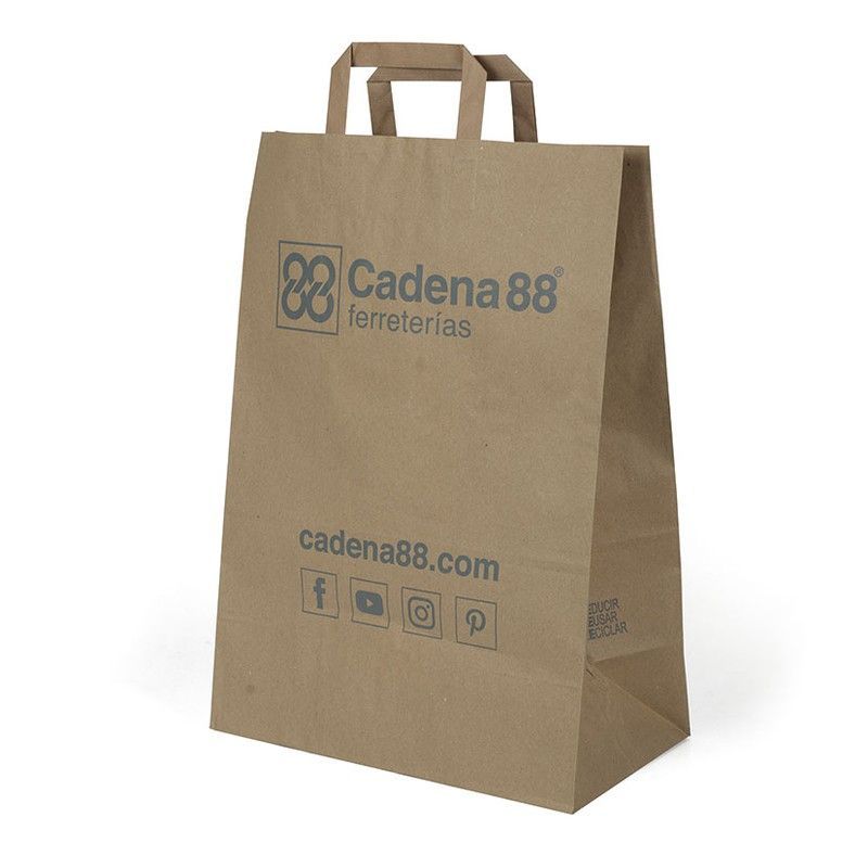 Bolsa Cadena88 papel krafft Bolsa Papel C 88 32X45 Cm. Cja.250 Un.