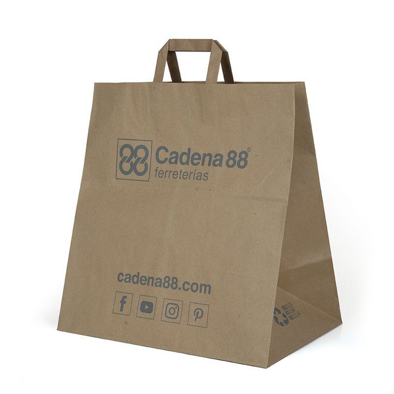 Bolsa Cadena88 papel krafft Bolsa Papel C 88 38X40 Cm. Cja.200 Un.