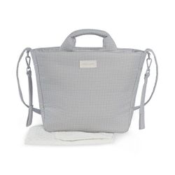 BOLSA CANASTILLA LITTLE BLOOM VICHY GRIS