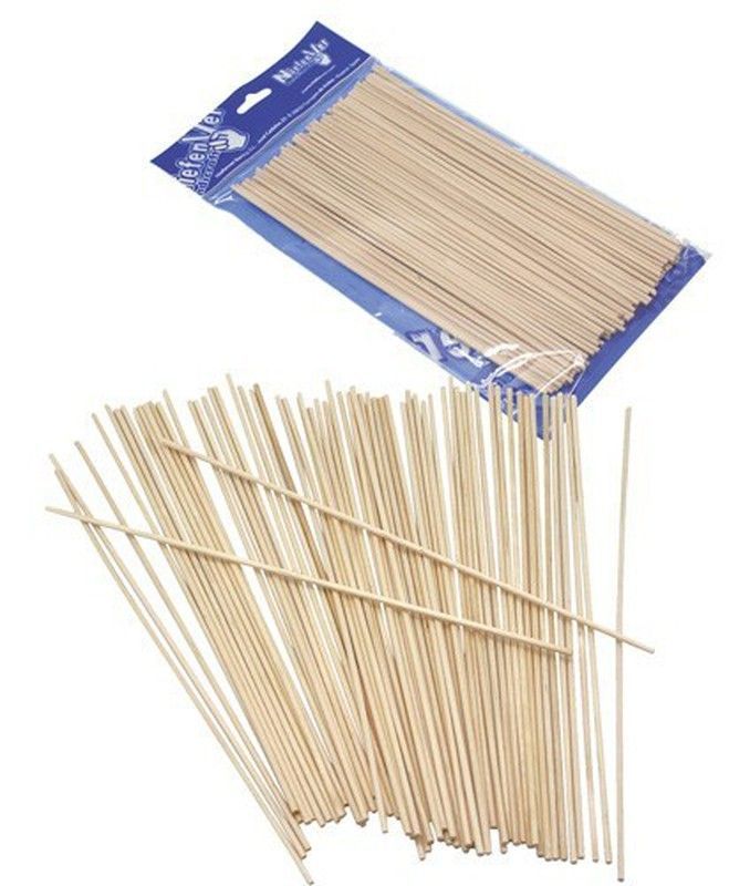 Bolsa con 100 palillos de madera sin punta