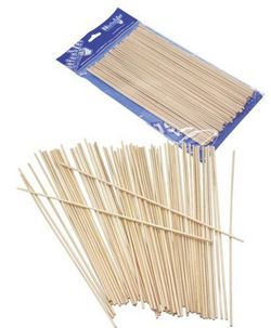 Bolsa con 100 palillos de madera sin punta