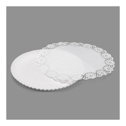 Bolsa Con 2 Bandejas Redondas Con Blonda 25cm