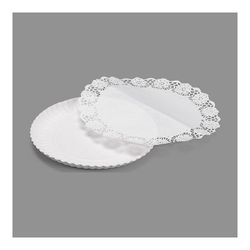 Bolsa Con 3 Bandejas Redondas Con Blonda 21cm