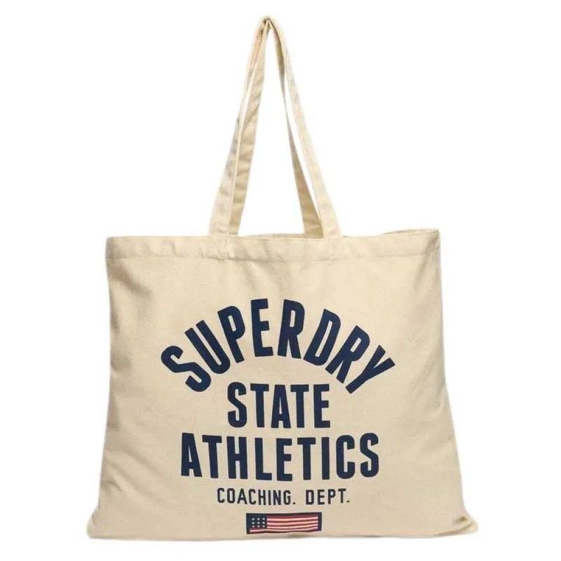 Bolsa de algodón Superdry State Athletics Superdry Natural