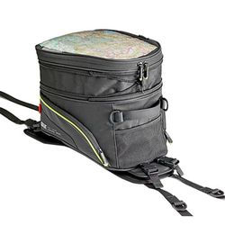 Bolsa de deposito extensible con base especafica para moto Trail, 25 L.