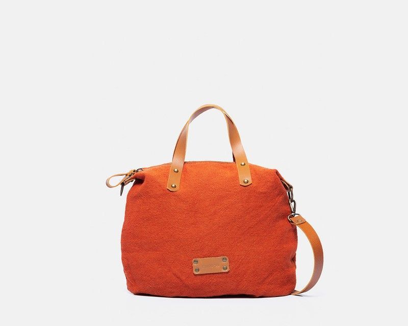 Bolsa de mano CUIROTS de lino reciclado