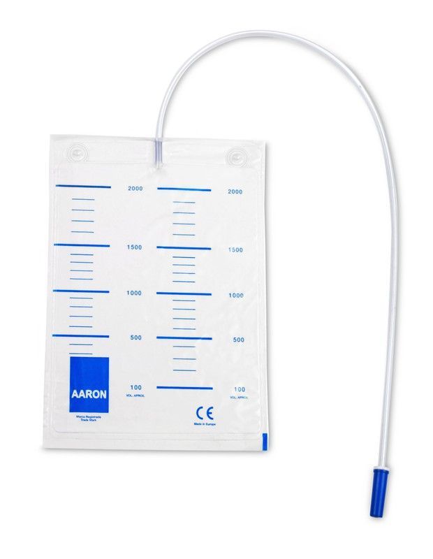 Bolsa de orina para cama Aaron, de 2 litros  OFERTA LIQUIDACION
