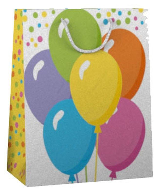 Bolsa de papel de regalo mediana (17,5 x 23 cm) FIESTA