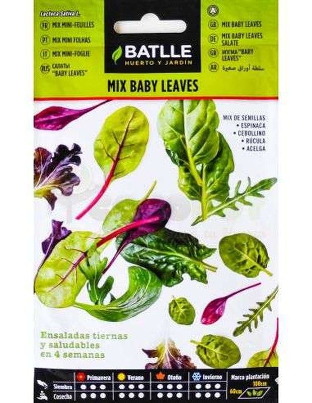Bolsa de Semillas de Baby Leaves Mix