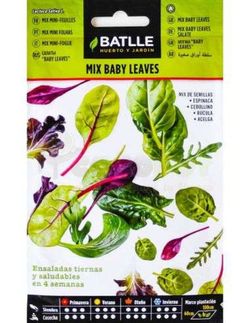 Bolsa de Semillas de Baby Leaves Mix