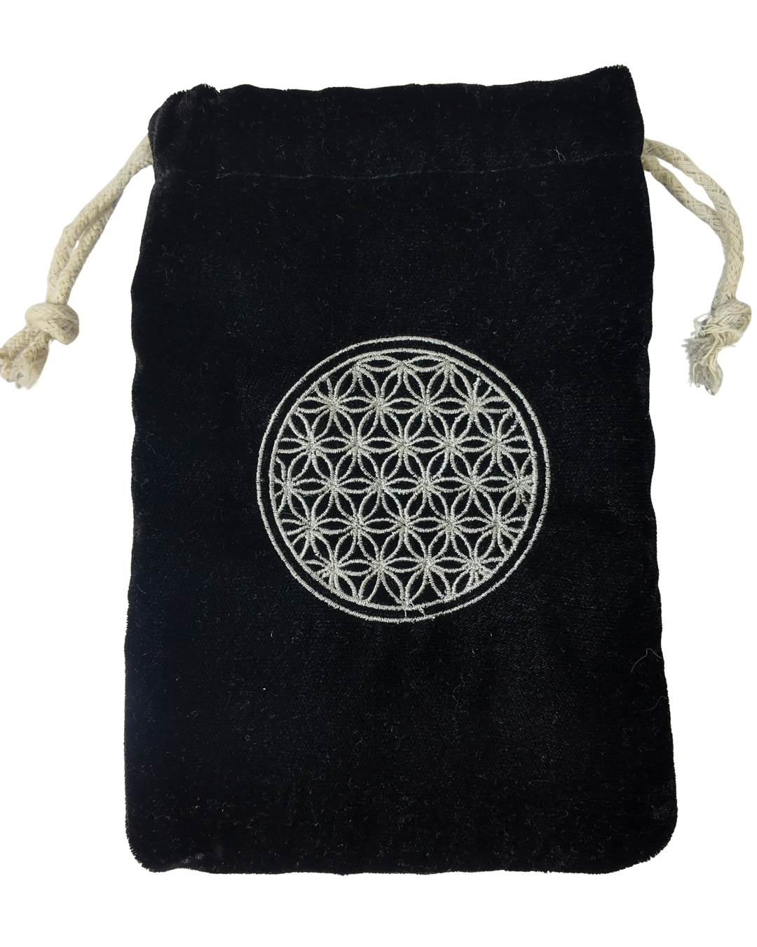 Bolsa de Terciopelo de la Flor de la Vida