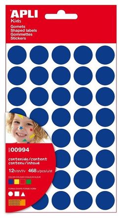 Bolsa gomets geométricos grandes permanentes, 12 hojas