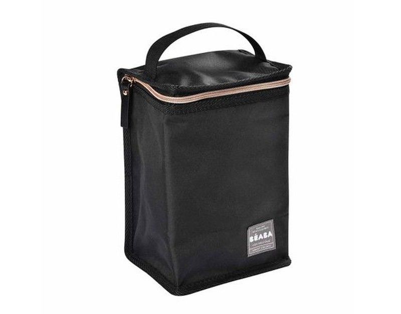 Bolsa isotérmica Beaba negro - rosa