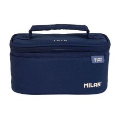 Bolsa Isotérmica Porta Alimentos Pequeña Con 1 Recipiente (1,5 L) Serie 1918, Azul Marino Milan