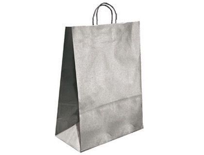 Bolsa kraft q-connect plata asa retorcida 270x120x360 mm