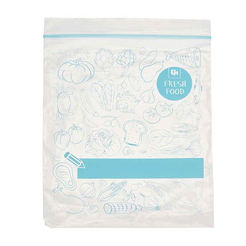 Bolsa multiuso con autocierre. Bolsa Zipock 1L. X 20 Pzas 180X230Mm.