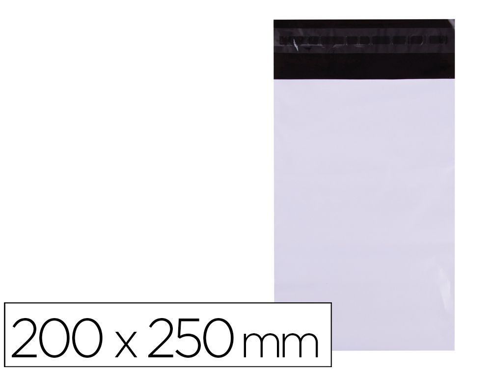 Bolsa plastico autocierre adhesivo apli opaca 200x250 mm paquete de 50 unidades
