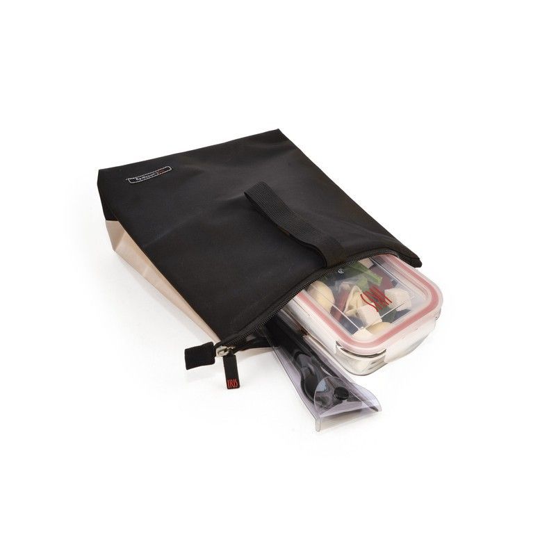 Bolsa porta alimento snack bag soft negro y crema iris