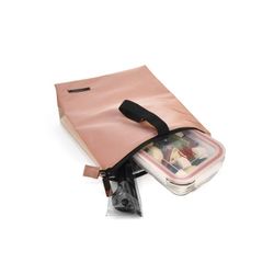 Bolsa porta alimento snack bag soft rosa y arena iris