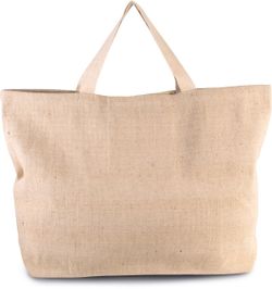 Bolsa shopper rústica de juco - grande