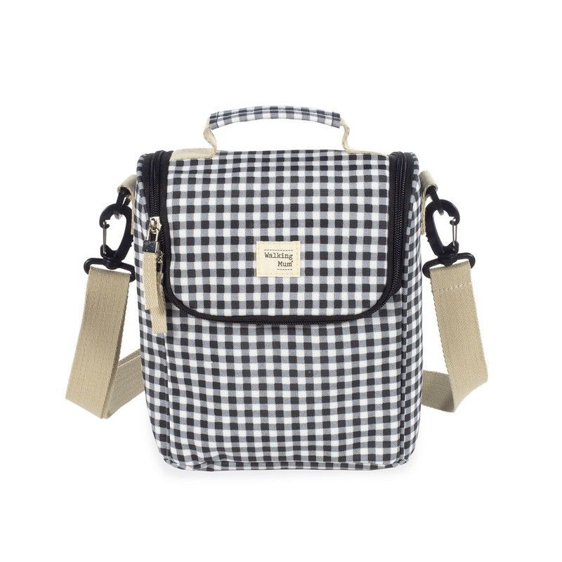 Bolsa Térmica I Love Vichy Negra Walking Mum