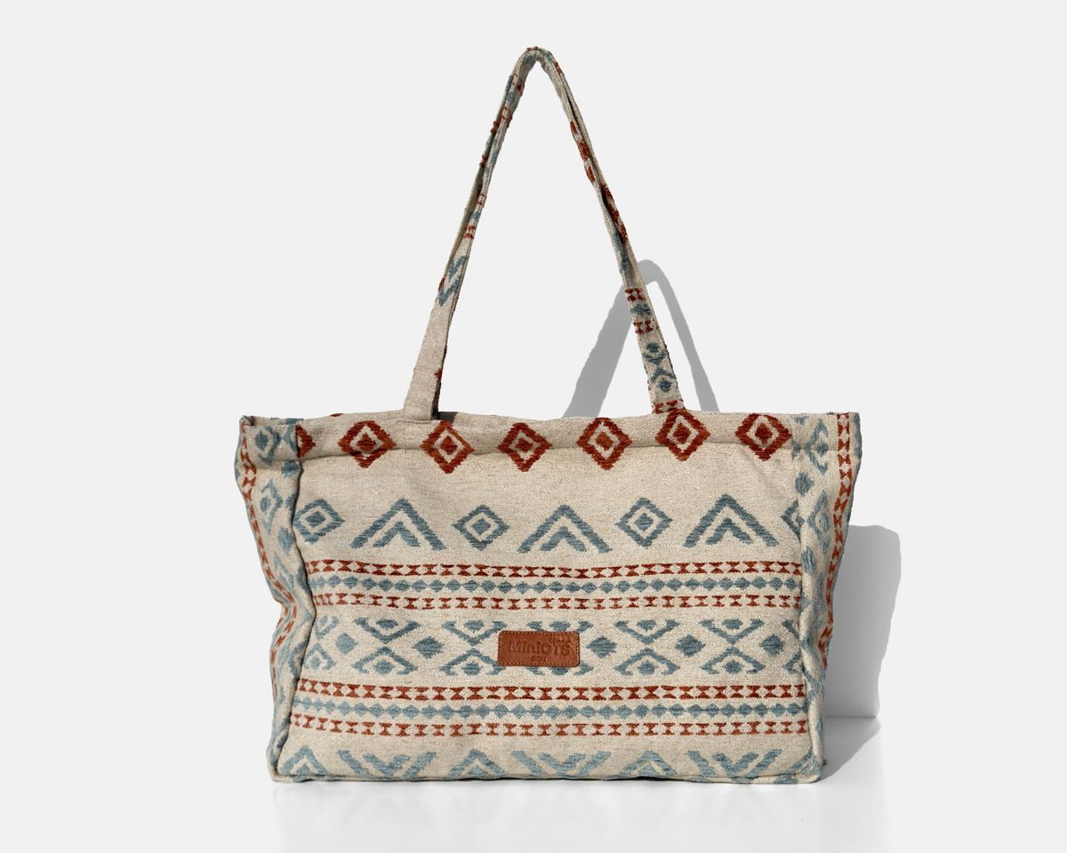 Bolsa tipo shopper grande  MINIOTS étnico caldera