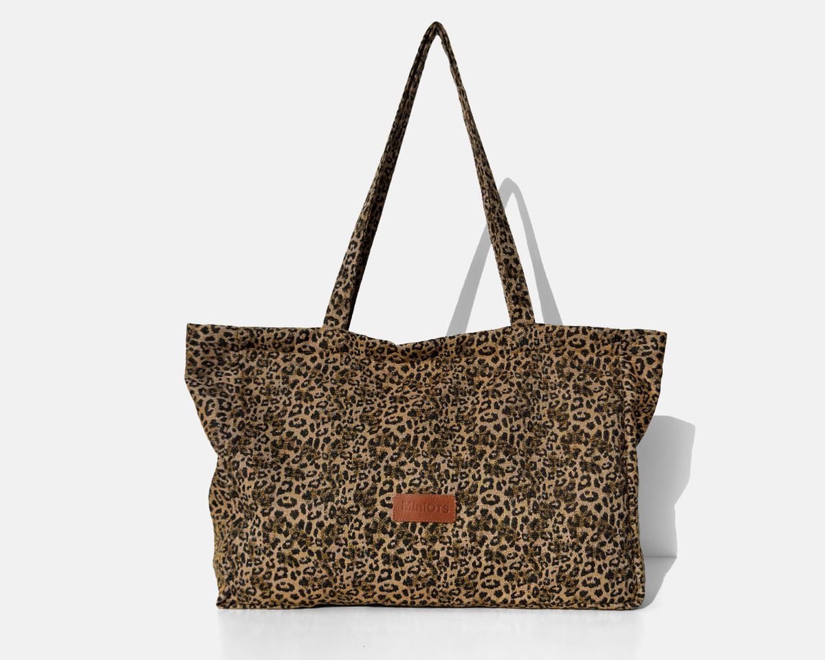 Bolsa tipo shopper grande  MINIOTS Leopardo