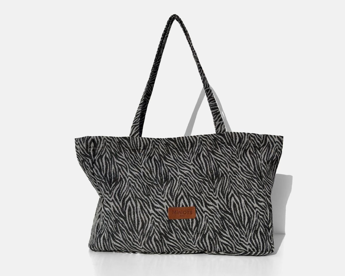Bolsa tipo shopper grande MINIOTS zebra