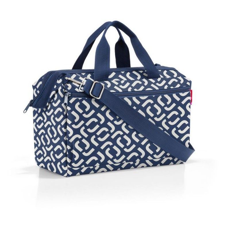 Bolsa viaje allrounder S pocket signature navy Reisenthel