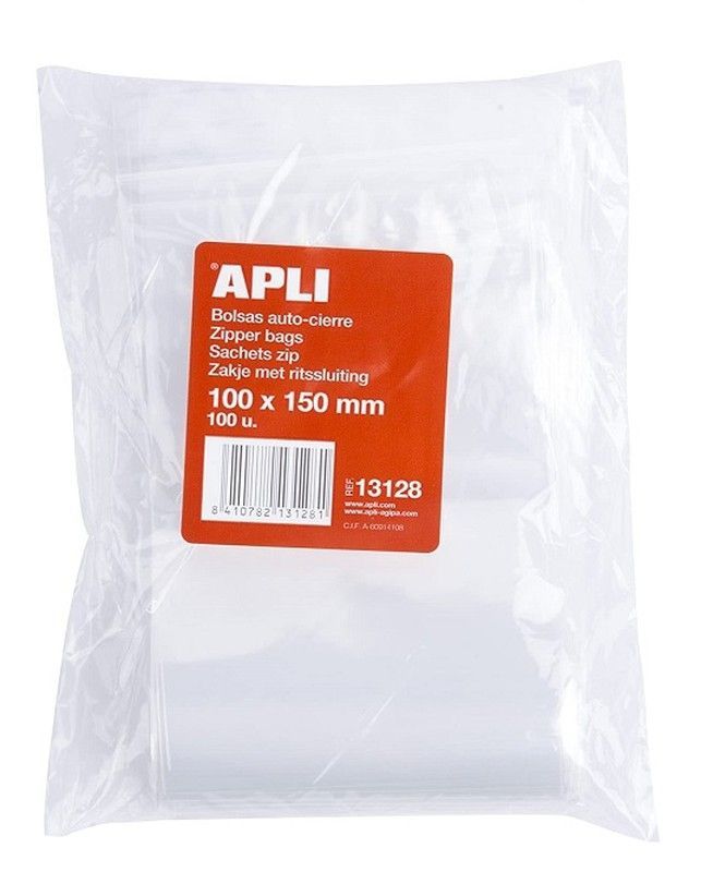 Bolsas auto cierre 100 x 150 mm 100 und.