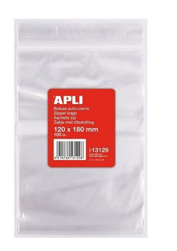 Bolsas auto cierre 120 x 180 mm 100 und.
